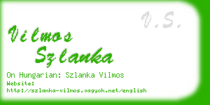 vilmos szlanka business card